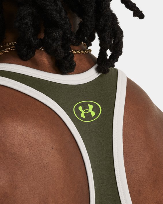 Men's Project Rock Tank in Green image number 3